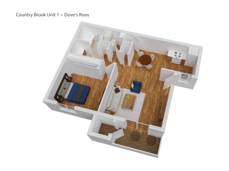 Dove's Roost 1 Bedroom 1 Bath Bedroom